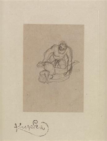 FRANTISEK KUPKA Group of 5 pencil erotic drawings.